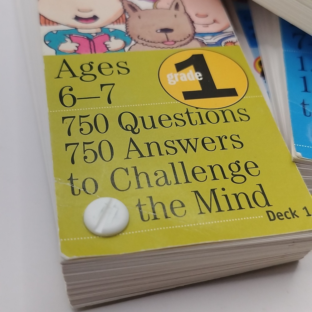 Brain Quest Q&A Grade 1 (Decks 1 & 2) and Grade 2 (Deck 1) Revised 3rd Ed 2005 - Picture 4 of 14